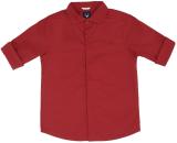 Allen Solly Boys Solid Casual Red Shirt