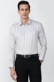 VAN HEUSEN Men Striped Formal Grey Shirt