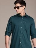 French Connection Men Solid Casual Green Shirt