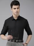 PARK AVENUE Men Solid Formal Black Shirt