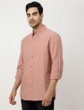 MARKS & SPENCER Men Solid Casual Pink Shirt