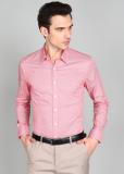 LOUIS PHILIPPE Men Self Design Formal Red Shirt