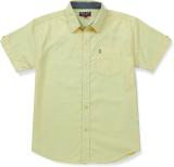 GINI & JONY Baby Boys Solid Casual Yellow Shirt