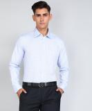 Raymond Men Checkered Formal Blue Shirt