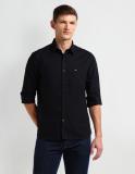 ARROW Men Solid Casual Black Shirt