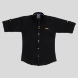 MashUp Boys Solid Casual Black Shirt