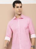 INVICTUS Men Printed Casual Pink Shirt