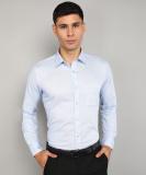 Raymond Men Self Design Formal Light Blue Shirt