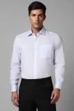 LOUIS PHILIPPE Men Self Design Formal Light Blue Shirt