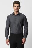 VAN HEUSEN Men Self Design Formal Grey Shirt