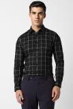 VAN HEUSEN Men Checkered Formal Black, Grey, White Shirt