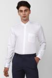 PETER ENGLAND Men Self Design Formal White Shirt