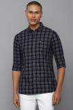 Allen Solly Men Checkered Casual Black Shirt