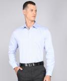 Raymond Men Self Design Formal Light Blue Shirt