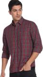 Arrow Sport Men Checkered Casual Red Shirt