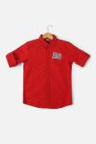 Allen Solly Boys Printed Casual Red Shirt