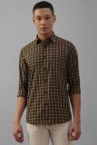 Allen Solly Men Checkered Casual Black Shirt