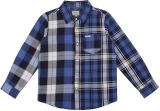 Pepe Jeans Boys Checkered Casual Blue Shirt