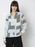 VERO MODA Women Striped Casual White Shirt