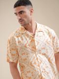 LOCOMOTIVE Men Printed Casual Orange Shirt