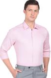 ARROW Men Self Design Formal Pink Shirt