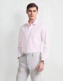 ARROW Men Self Design Formal Pink Shirt