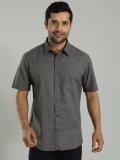 INDIAN TERRAIN Men Printed Casual Grey Shirt