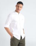 TOMMY HILFIGER Men Solid Casual White Shirt