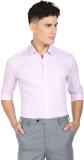 ARROW Men Checkered Formal Pink Shirt