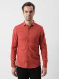 Wrangler Men Printed Casual Red Shirt