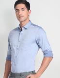 ARROW Men Solid Formal Light Blue Shirt