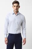 VAN HEUSEN Men Printed Formal Light Blue Shirt