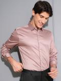 LOCOMOTIVE Men Solid Casual Pink Shirt