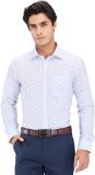 PARK AVENUE Men Printed Formal Blue Shirt