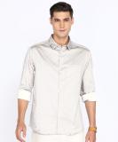 INDIAN TERRAIN Men Printed Casual Grey Shirt