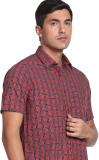 Arrow Sport Men Checkered Casual Red Shirt