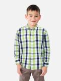 Palm Tree Boys Checkered Casual Multicolor Shirt