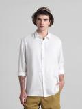 JACK & JONES Men Solid Casual White Shirt