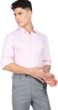 ARROW Men Self Design Formal Pink Shirt