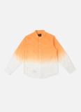 Pepe Jeans Boys Dyed/Ombre Casual Orange Shirt