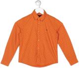 INDIAN TERRAIN Boys Printed Casual Orange Shirt