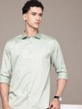 French Connection Men Solid Casual Green Shirt