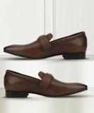 HUSH PUPPIES Ted Saddle E Slip On For Men (Brown , 10)