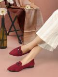 Elle Loafers For Women (Maroon , 3)