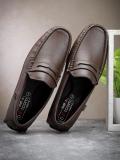 action DRIVE 82 Lightweight, Comfortable, Trendy, Stylish, Casual Loafers for Men Loafers For Men (Brown, Black , 8)