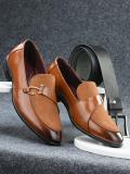 INVICTUS Synthetic Leather|Comfort|Summer|Trendy|Walking|Outdoor|Daily Use For Men Monk Strap For Men (Tan , 6)