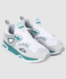 PUMA TRC Blaze Sneakers For Men (White , 6)