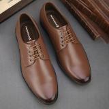 PROVOGUE Formal Leather Shoes |Wedding Formal Shoes |Office Shoes | Comfortable Lace Up For Men (Tan , 10)