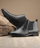 Roadster Boots For Men (Black , 9)