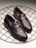 INVICTUS Brown Petant Formal Textured Loafers For Men (Brown , 8)